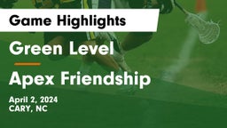 Green Level  vs Apex Friendship  Game Highlights - April 2, 2024