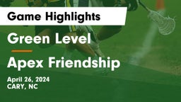 Green Level  vs Apex Friendship  Game Highlights - April 26, 2024