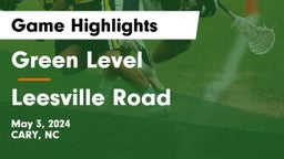 Green Level  vs Leesville Road  Game Highlights - May 3, 2024