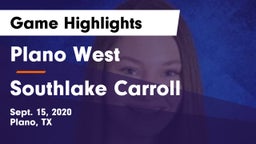 Plano West  vs Southlake Carroll  Game Highlights - Sept. 15, 2020