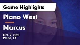 Plano West  vs Marcus  Game Highlights - Oct. 9, 2020