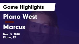 Plano West  vs Marcus  Game Highlights - Nov. 3, 2020