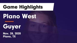 Plano West  vs Guyer  Game Highlights - Nov. 28, 2020