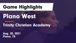 Plano West  vs Trinity Christian Academy  Game Highlights - Aug. 20, 2021