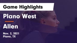 Plano West  vs Allen  Game Highlights - Nov. 2, 2021