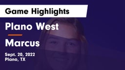 Plano West  vs Marcus  Game Highlights - Sept. 20, 2022