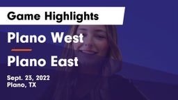Plano West  vs Plano East  Game Highlights - Sept. 23, 2022