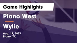 Plano West  vs Wylie  Game Highlights - Aug. 19, 2023