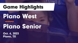 Plano West  vs Plano Senior  Game Highlights - Oct. 6, 2023