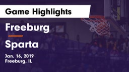 Freeburg  vs Sparta  Game Highlights - Jan. 16, 2019