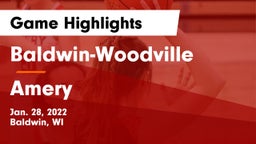 Baldwin-Woodville  vs Amery  Game Highlights - Jan. 28, 2022