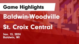 Baldwin-Woodville  vs St. Croix Central  Game Highlights - Jan. 13, 2024