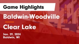 Baldwin-Woodville  vs Clear Lake  Game Highlights - Jan. 29, 2024