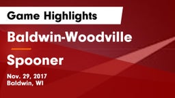 Baldwin-Woodville  vs Spooner  Game Highlights - Nov. 29, 2017