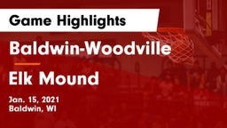 Baldwin-Woodville  vs Elk Mound  Game Highlights - Jan. 15, 2021