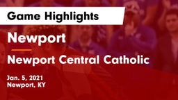 Newport  vs Newport Central Catholic  Game Highlights - Jan. 5, 2021