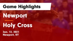 Newport  vs Holy Cross  Game Highlights - Jan. 12, 2021