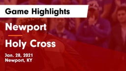 Newport  vs Holy Cross  Game Highlights - Jan. 28, 2021