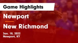 Newport  vs New Richmond  Game Highlights - Jan. 18, 2022