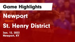 Newport  vs St. Henry District  Game Highlights - Jan. 12, 2022