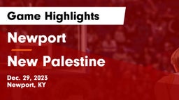 Newport  vs New Palestine  Game Highlights - Dec. 29, 2023