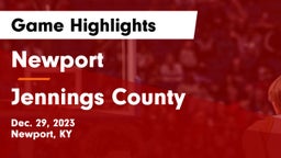Newport  vs Jennings County  Game Highlights - Dec. 29, 2023