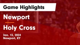 Newport  vs Holy Cross  Game Highlights - Jan. 13, 2024