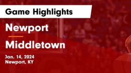 Newport  vs Middletown  Game Highlights - Jan. 14, 2024