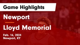 Newport  vs Lloyd Memorial  Game Highlights - Feb. 16, 2024