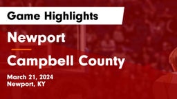 Newport  vs Campbell County  Game Highlights - March 21, 2024