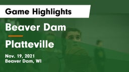 Beaver Dam  vs Platteville  Game Highlights - Nov. 19, 2021