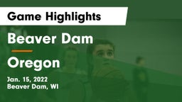 Beaver Dam  vs Oregon  Game Highlights - Jan. 15, 2022