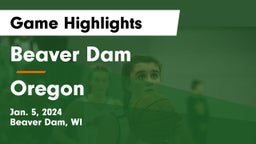 Beaver Dam  vs Oregon  Game Highlights - Jan. 5, 2024