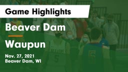Beaver Dam  vs Waupun  Game Highlights - Nov. 27, 2021