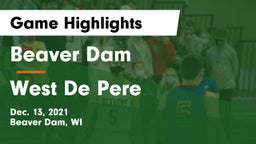 Beaver Dam  vs West De Pere  Game Highlights - Dec. 13, 2021