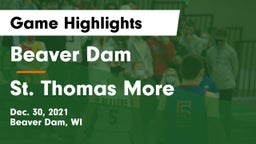 Beaver Dam  vs St. Thomas More  Game Highlights - Dec. 30, 2021