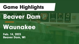 Beaver Dam  vs Waunakee  Game Highlights - Feb. 14, 2023