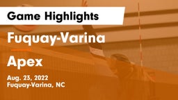 Fuquay-Varina  vs Apex  Game Highlights - Aug. 23, 2022