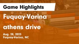 Fuquay-Varina  vs athens drive  Game Highlights - Aug. 28, 2023