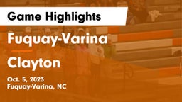Fuquay-Varina  vs Clayton  Game Highlights - Oct. 5, 2023