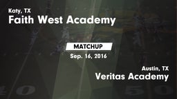 Matchup: Faith West Academy vs. Veritas Academy  2015