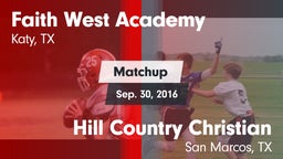 Matchup: Faith West Academy vs. Hill Country Christian  2015