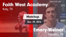 Matchup: Faith West Academy vs. Emery-Weiner  2015