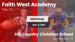 Matchup: Faith West Academy vs. Hill Country Christian School 2016
