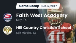 Recap: Faith West Academy  vs. Hill Country Christian School 2017