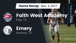 Recap: Faith West Academy  vs. Emery  2017
