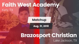 Matchup: Faith West Academy vs. Brazosport Christian  2018