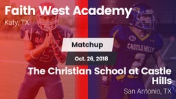 Matchup: Faith West Academy vs. The Christian School at Castle Hills 2018