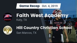 Recap: Faith West Academy  vs. Hill Country Christian School 2019
