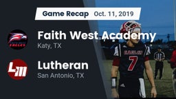 Recap: Faith West Academy  vs. Lutheran  2019